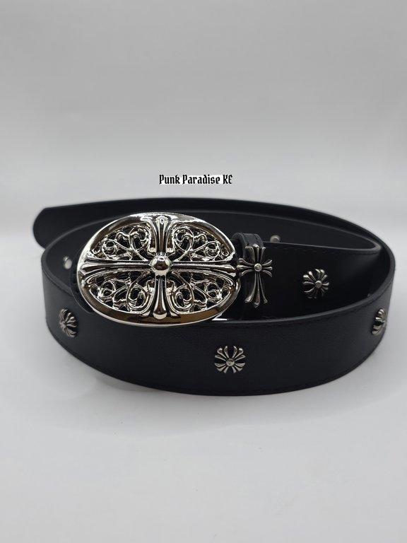 Chrome Hearts oval cross belt